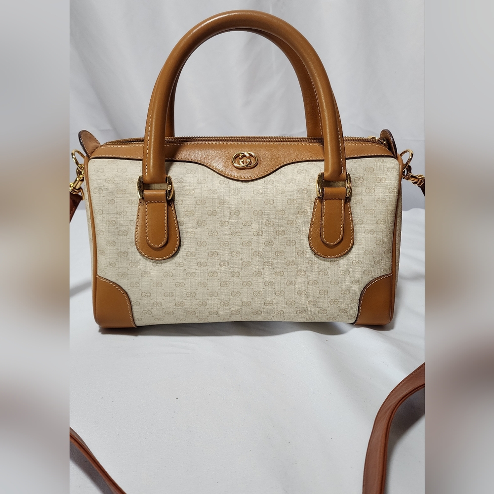 Gucci Micro GG 2 way Boston With Original Shoulder Strap.